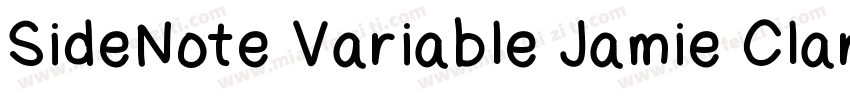 SideNote Variable Jamie Clarke Type字体转换